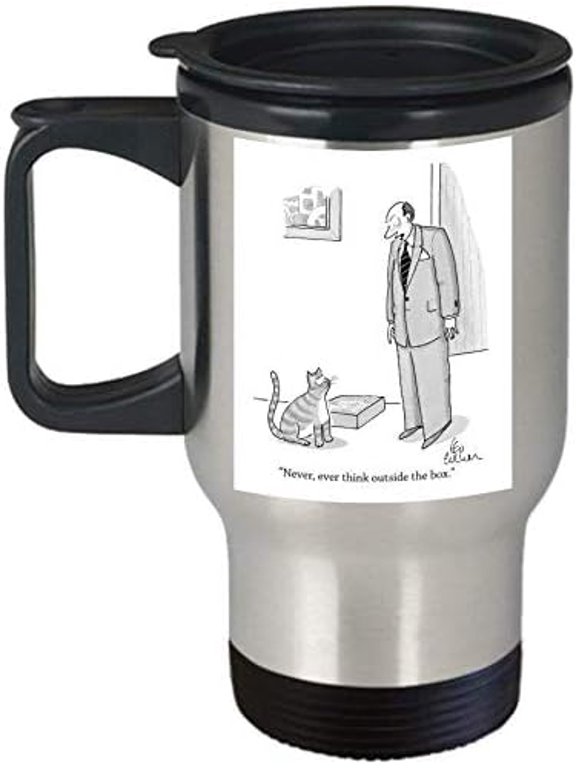 Nutritional Facts-(Travel) Cat Cup-Perfect Cat Merchandise-Kitty-Funny Mom Coffee Mug Gift 14 oz