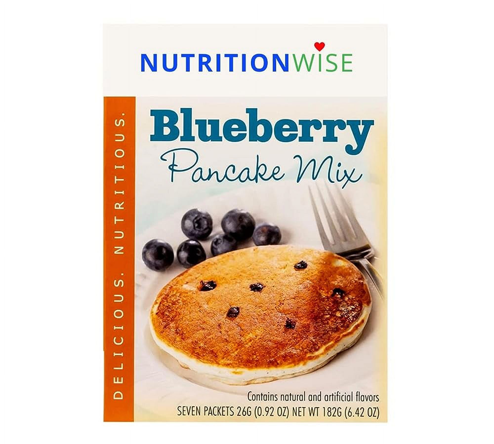 Nutritionwise High Protein Pancakes Mix,15G Protein, Low Calorie, Low