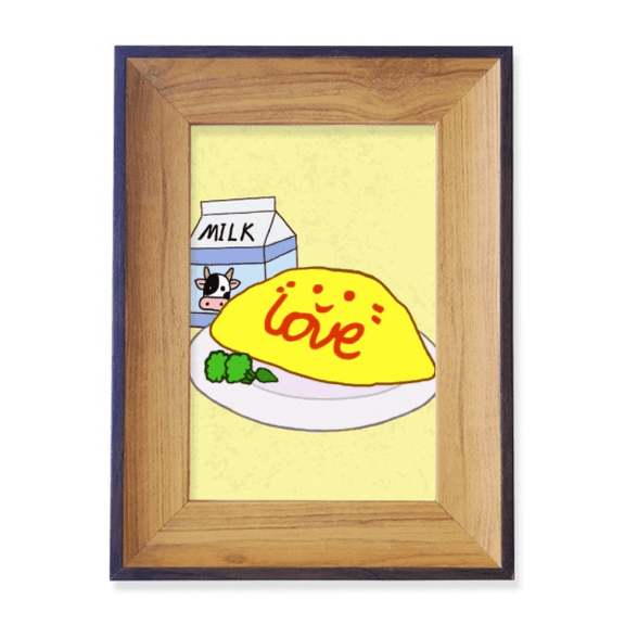 Nutritious Breakfast Illustration Pattern Photo Frame Exhibition Display Art Desktop Painting