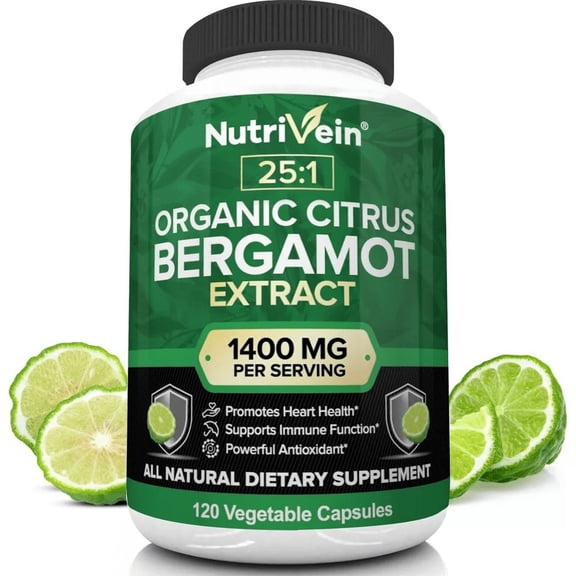 Nutrivein Organic Citrus Bergamot 25:1 Bergamia Extract 1400 mg
