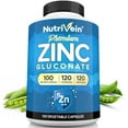 thumbnail image 1 of Nutrivein Zinc Gluconate Capsules Vitamin Zinc Supplement - Immunity Support - 120 Capsules, 1 of 7