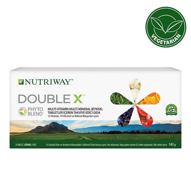 Nutriway Nutrilite Double X Daily Multivitamin 186 Tablets, 31 Day