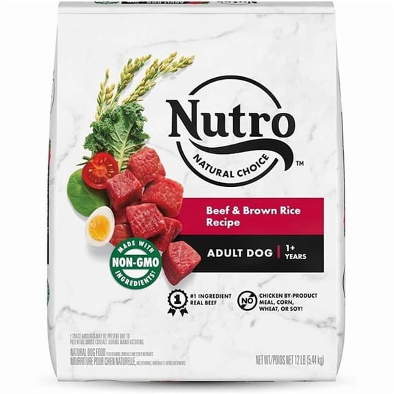 Nutro 12 lbs Nutritional We Beef Adult Dry Dog Food
