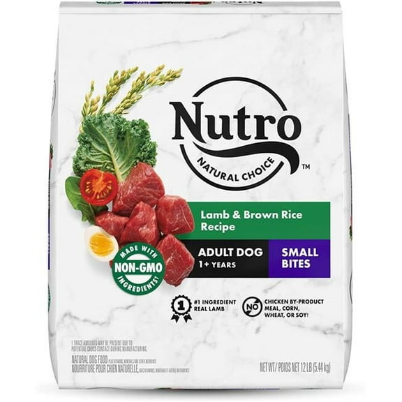 Nutro 12 lbs Nutritional We Small Bites Lamb & Brown Rice Dog Food