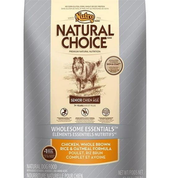 Nutro 13 lbs Nutritional WeSenior Chicken Whole Brown Rice & Oatmeal Dry Dog Food