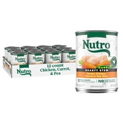 Nutro Cuts in Gravy Tender Chicken, Carrot & Pea Hearty Stew Adult Canned Wet Dog Food, 12.5 oz., Case of 12