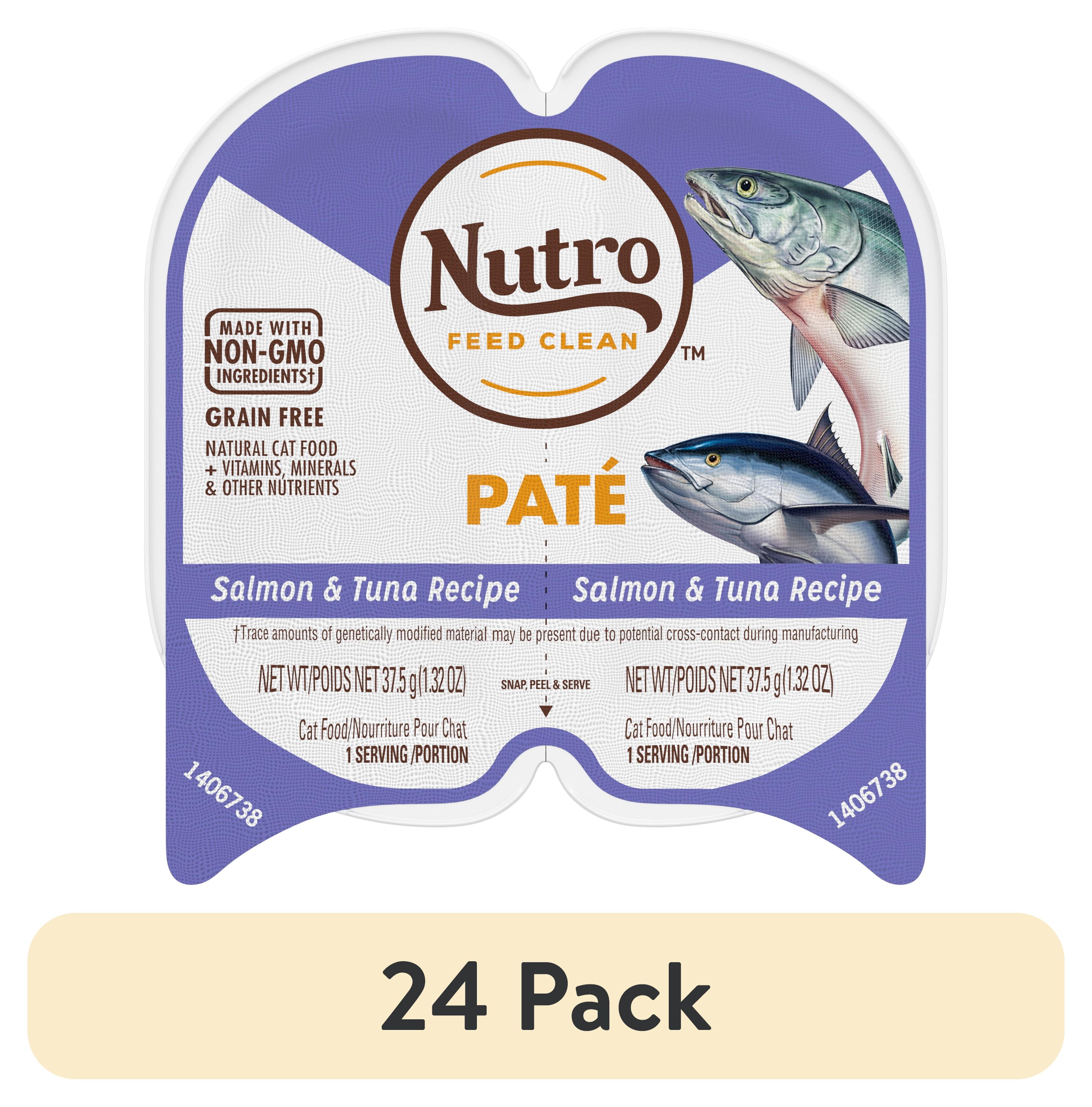 Nutro Perfect Portions Grain Free Salmon Tuna Recipe Cat Food Trays 2.6 oz Case of 24