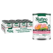 Nutro Hearty Stew Adult Natural Grain Free Cuts in Gravy Roasted Turkey Wet Dog Food, 12.5 oz., Case of 12