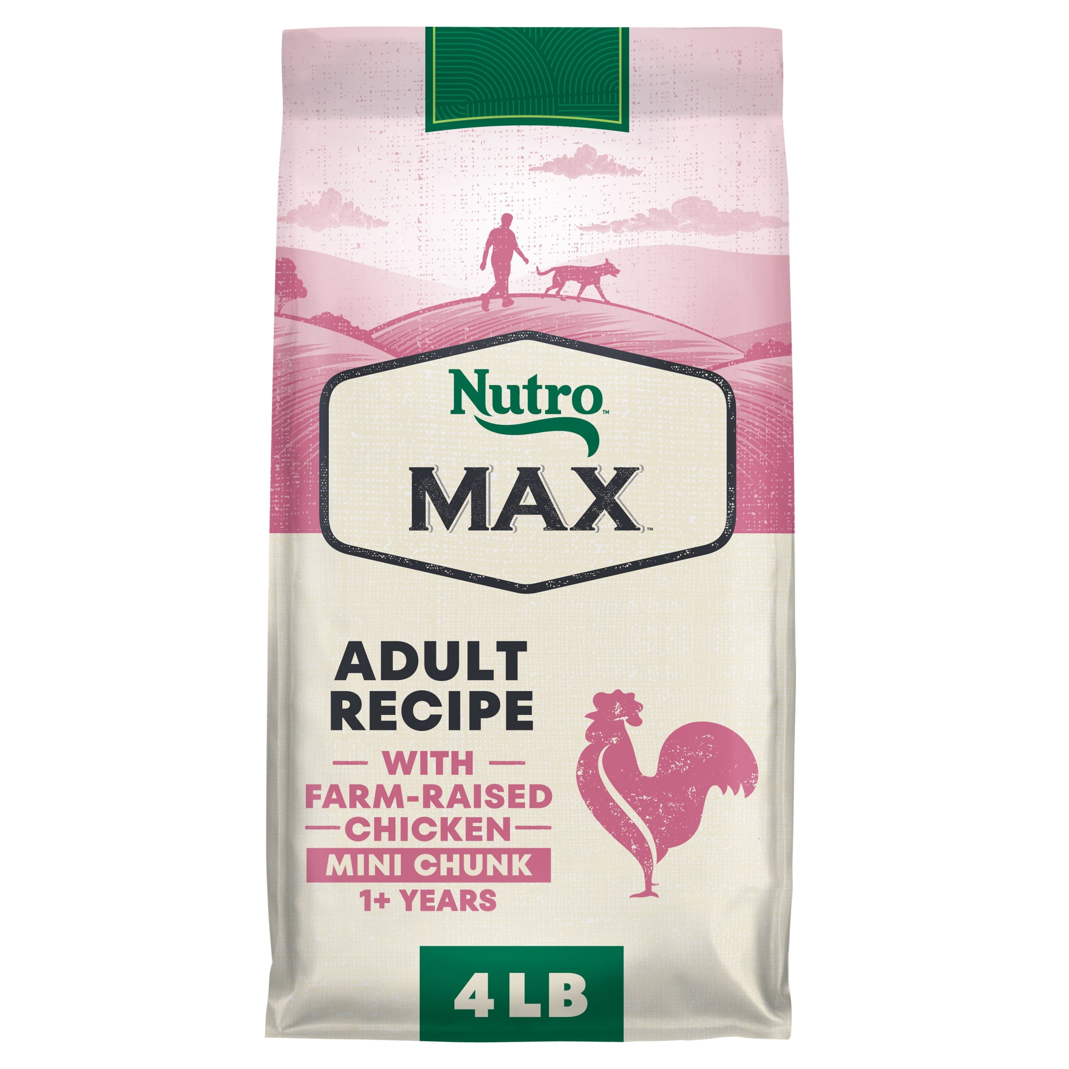 Nutro Max Adult Mini Chunk Dry Dog Food with Farm-Raised Chicken