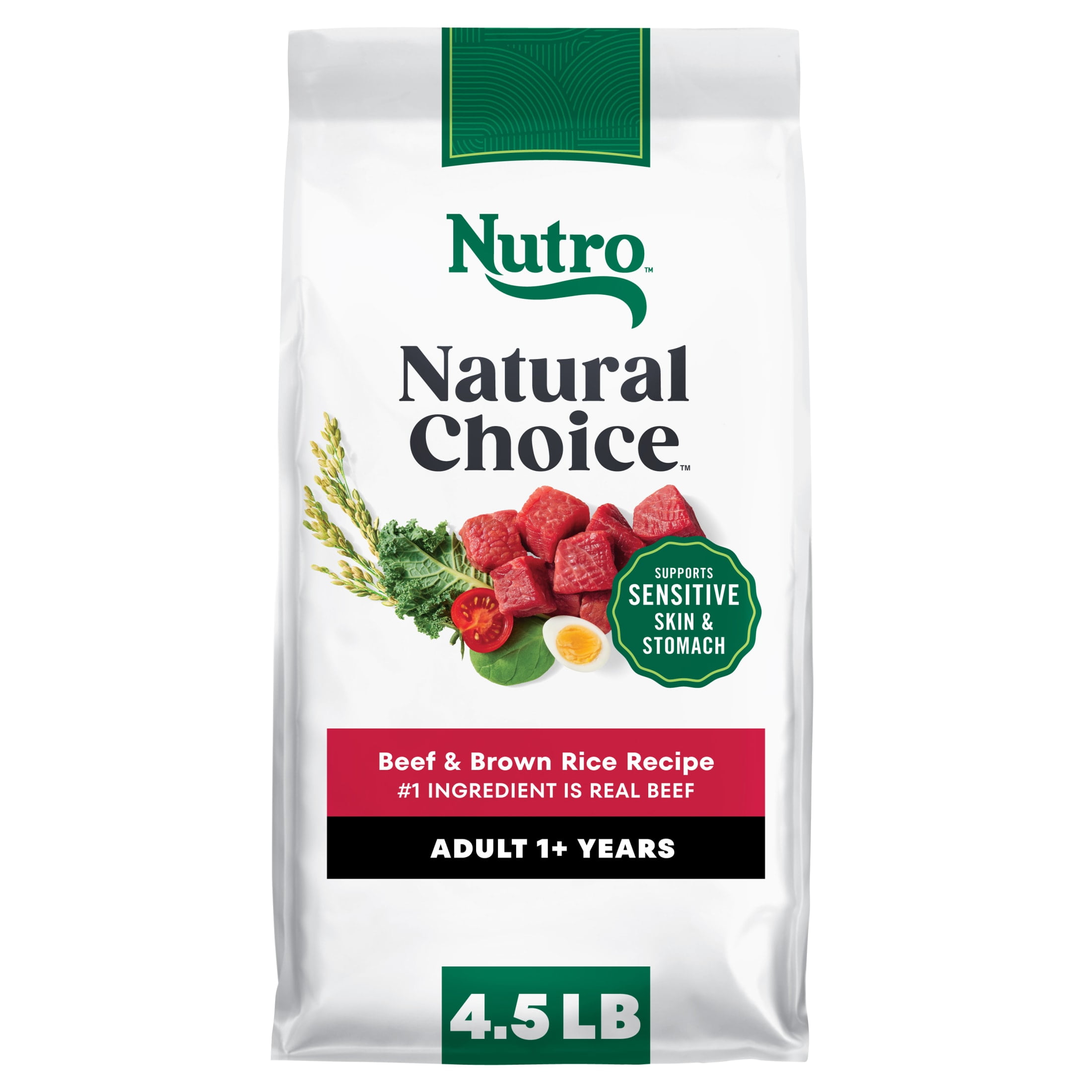 Nutro Natural Choice Adult Dry Dog Food Recipe Beef & Brown Rice, 4.5 Lb Bag