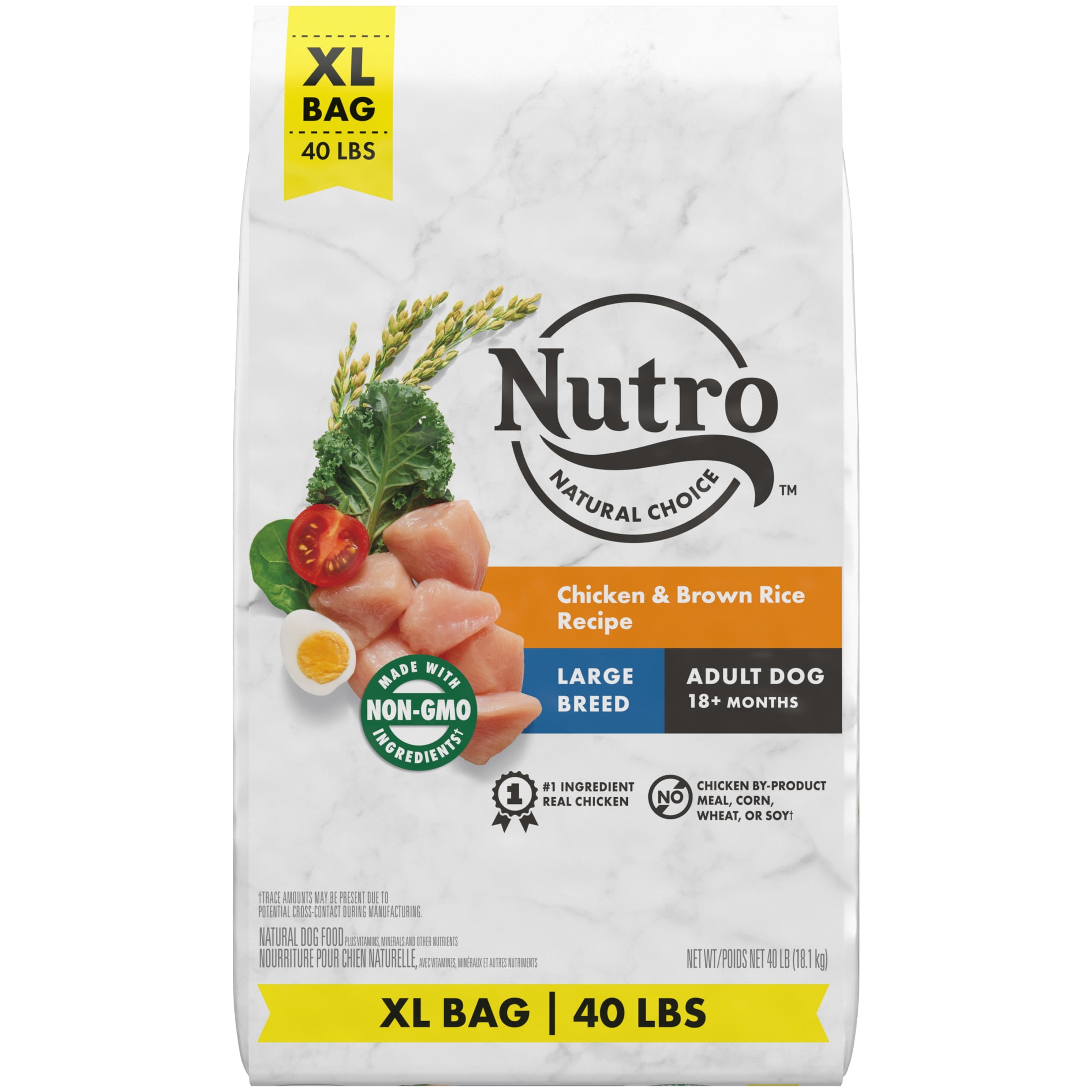 Nutro Natural Choice Large Breed Adult Dry Dog Food Lamb Brown Rice Recipe Dog Kibble 40 Lb Bag Walmart