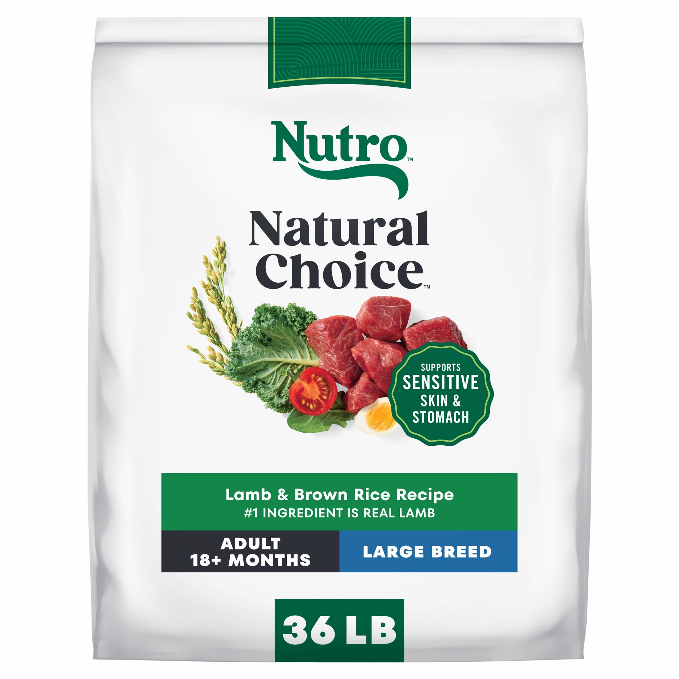 Nutro Natural Choice Adult Large Breed Dry Dog Food, Lamb And Brown Rice Recipe, 36 Lbs.