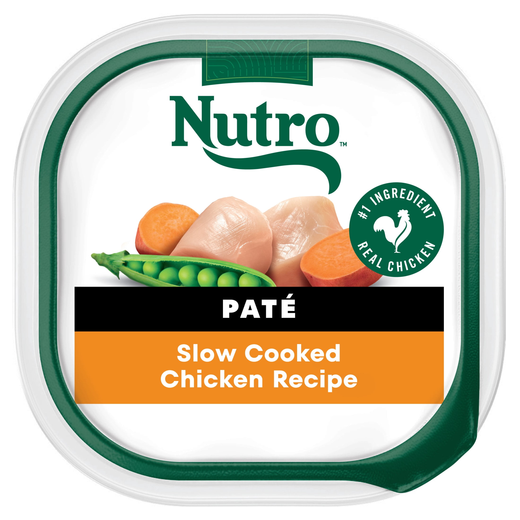 Nutro Natural Choice Pate Slow Cooked Chicken Recipe Wet Dog Food 3.5 oz Trays, 24 Pack