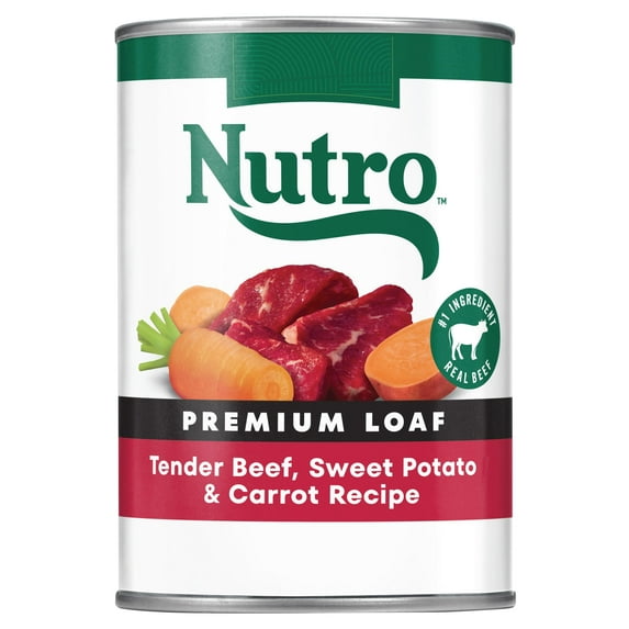 Nutro Natural Choice Premium Loaf Beef Recipe Adult Wet Dog Food 12.5 oz Can (Pack of 12)