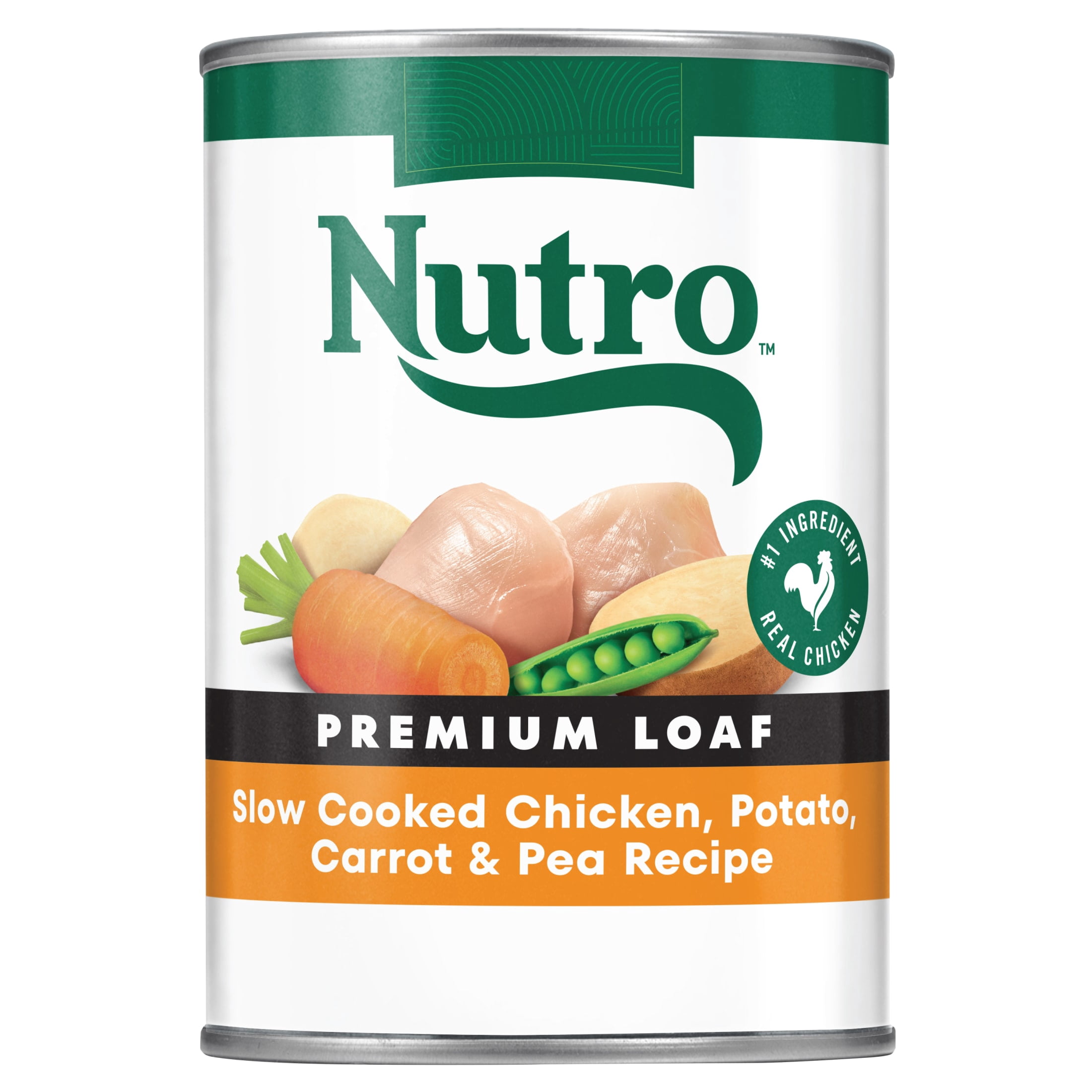 Nutro Natural Choice Premium Loaf Chicken Recipe Adult Wet Dog Food 12.5 oz Can Pack of 12