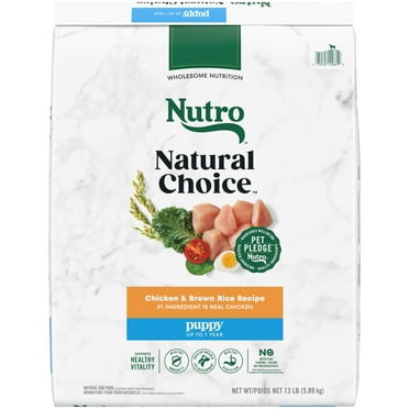 Nutro Natural Choice Puppy Dry Dog Food, Chicken and Brown Rice Recipe, 13 lbs
