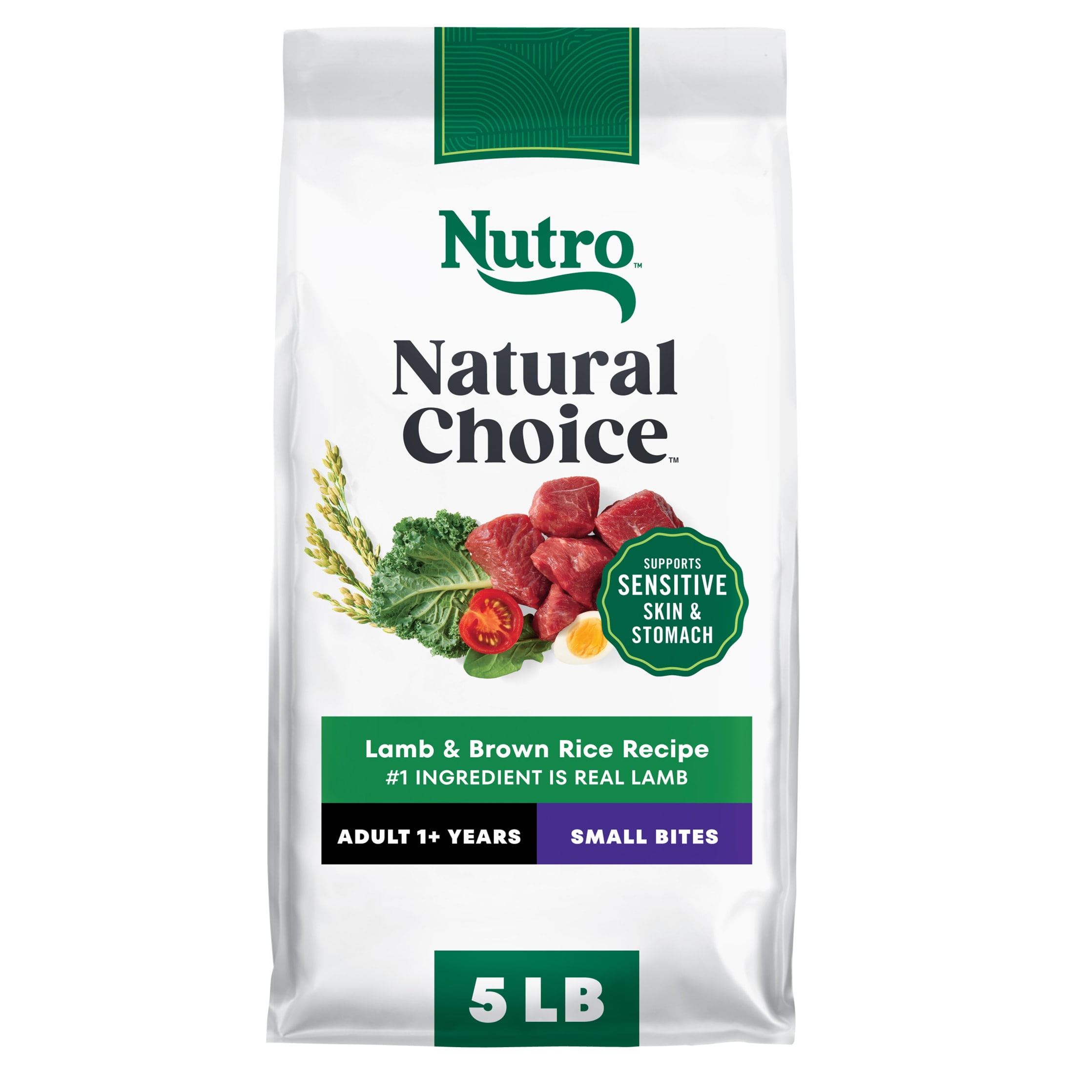 Nutro Natural Choice Adult Small Bites Dog Food Recipe Lamb & Brown Rice, 5 Lb Bag