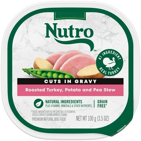 (12 pack) (12 Pack) NUTRO Wet Dog Food Cuts in Gravy Roasted Turkey & Vegetable Stew, 3.5 oz. Tray