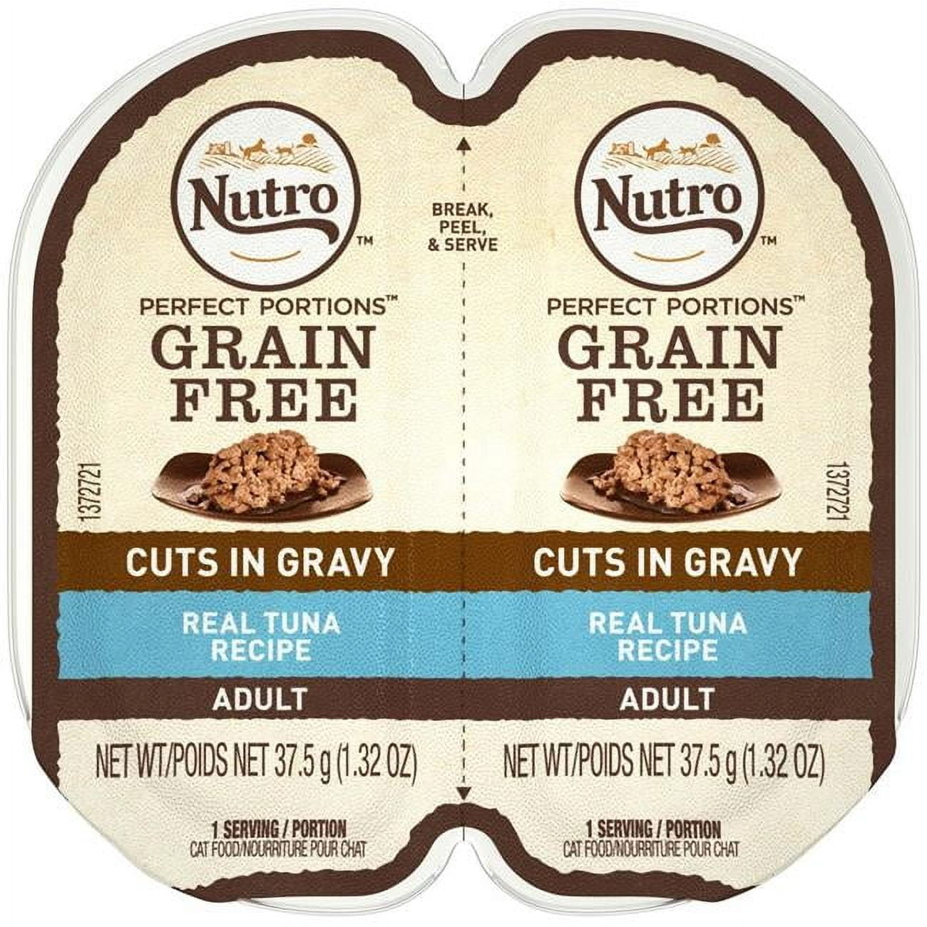 Nutro  Perfect Portions Cuts in Gravy Tuna Recipe Cat Food 24ea & 2.65 oz