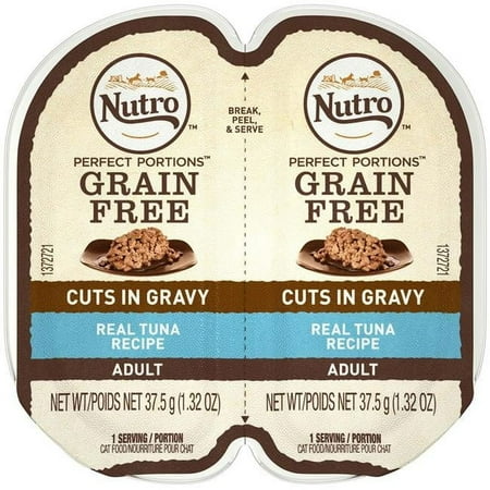 Nutro Perfect Portions Cuts in Gravy Tuna Recipe Cat Food 24ea & 2.65 oz