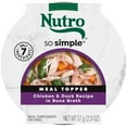 thumbnail image 1 of Nutro So Simple Chicken & Duck Recipe In Bone Broth Wet Dog Meal Complement, 2 Oz Tray, 1 of 8