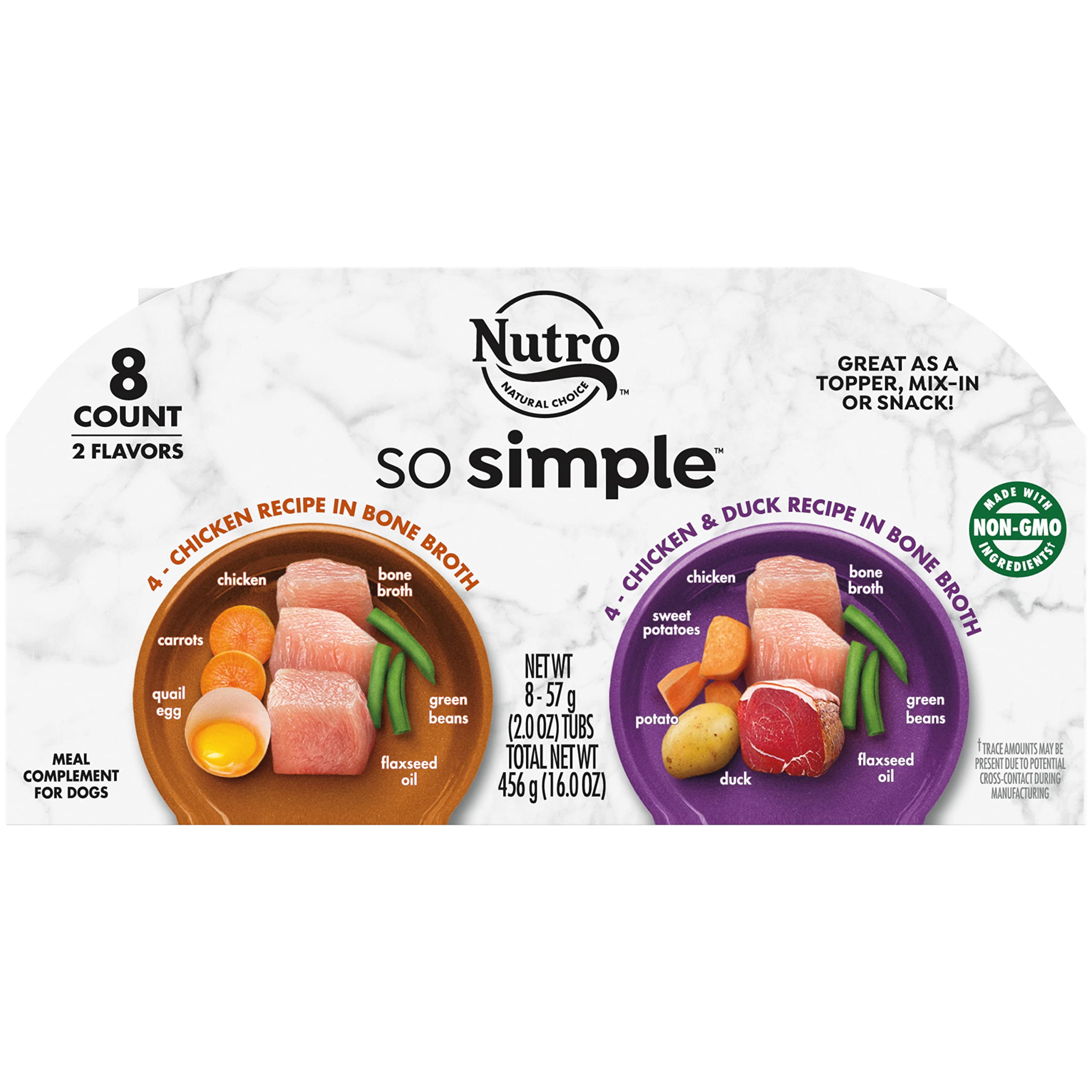 Nutro So Simple Meal YPF5 Complement Wet Dog Food Chicken and Chicken
