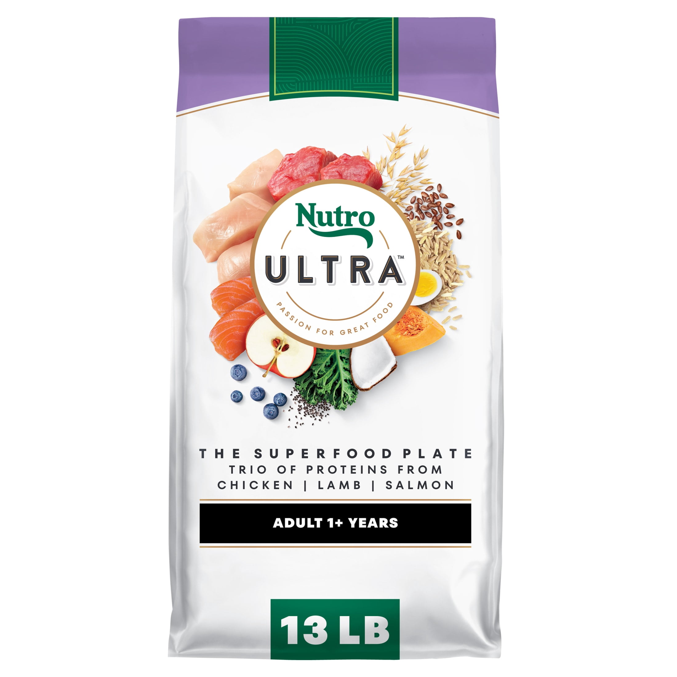 Free Shipping! NUTRO Dry Dog Food with Trio of Proteins Chicken