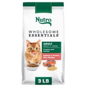 Nutro Wholesome Essentials Adult Dry Cat Food, Salmon & Brown Rice Recipe, 3 lbs.