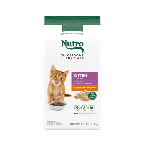 Nutro Wholesome Essentials ™ Kitten Dry Cat Food - Natural, Chicken & Brown Rice, 3 Lb