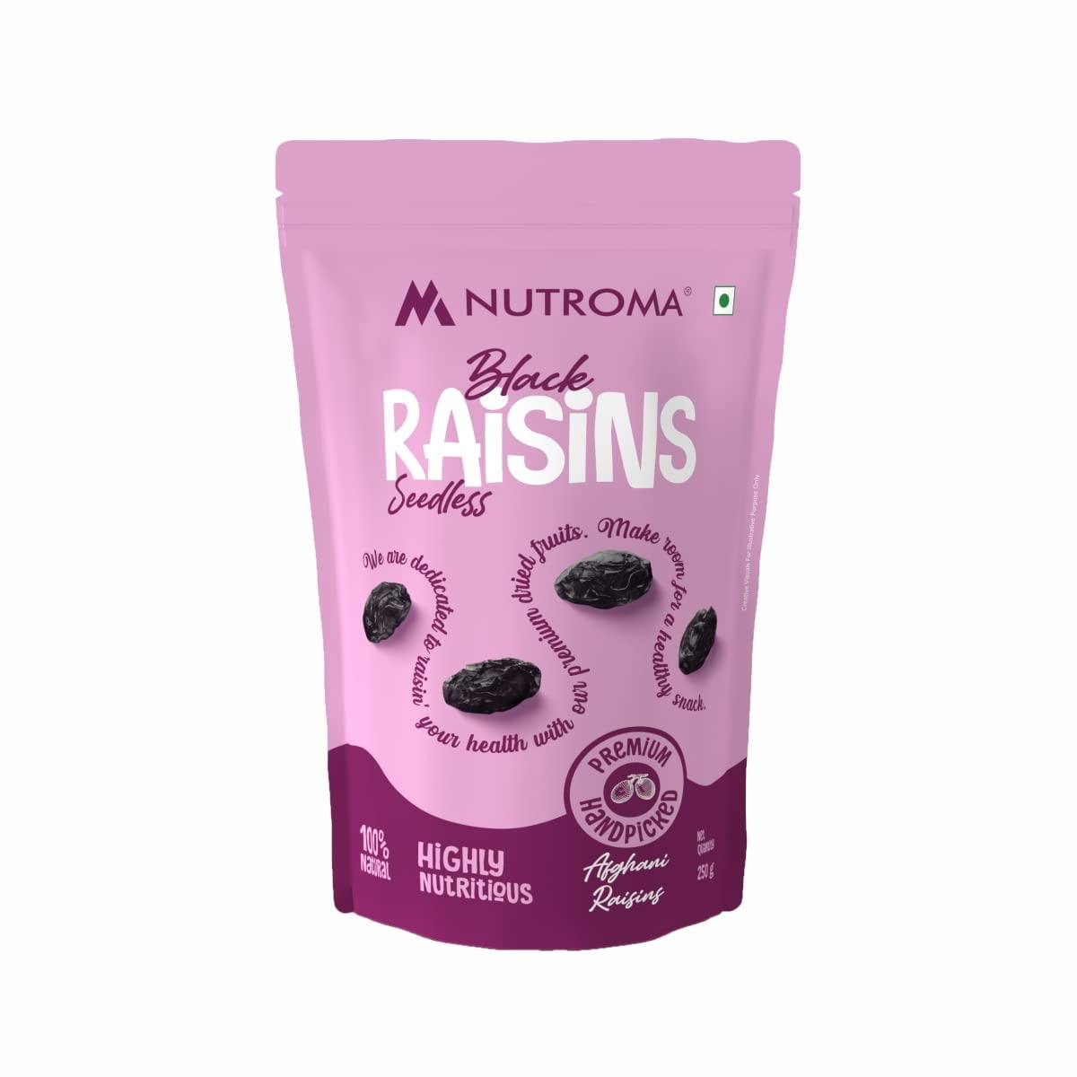 Nutroma Premium Afghani Black Seedless Raisins Rich In Antioxidant