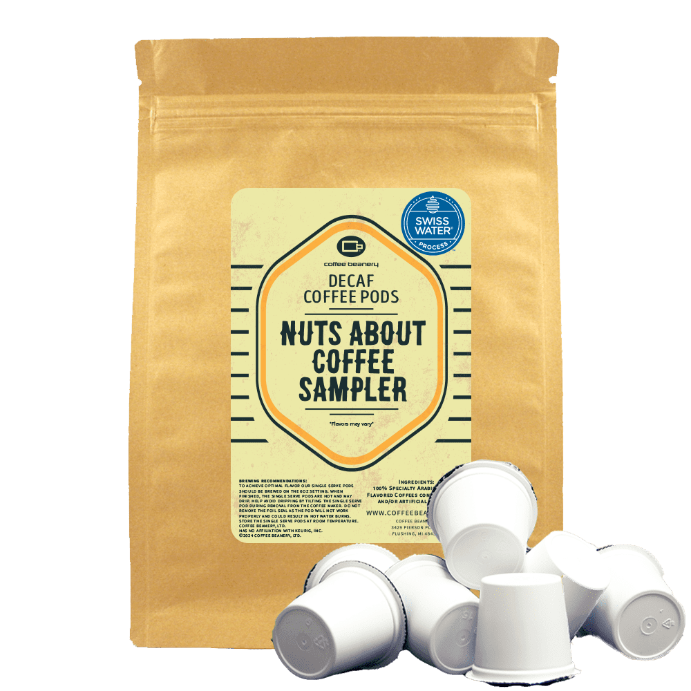 Nuts About Coffee Pod Variety Pack Regular or Decaf: Decaf