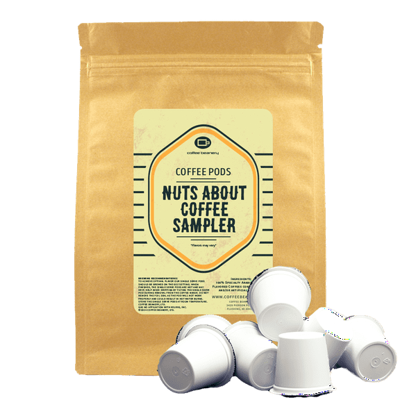 Nuts About Coffee Pod Variety Pack Regular or Decaf: Regular