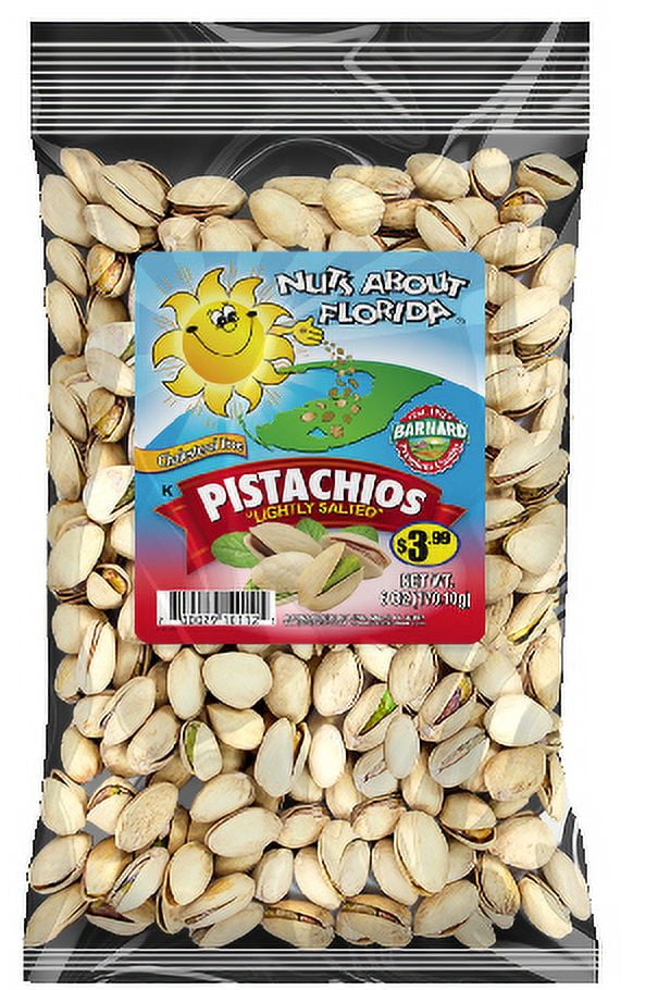 Nuts About Florida Barnard Cholesterol-Free Lightly Salted Pistachios, 7 Oz.