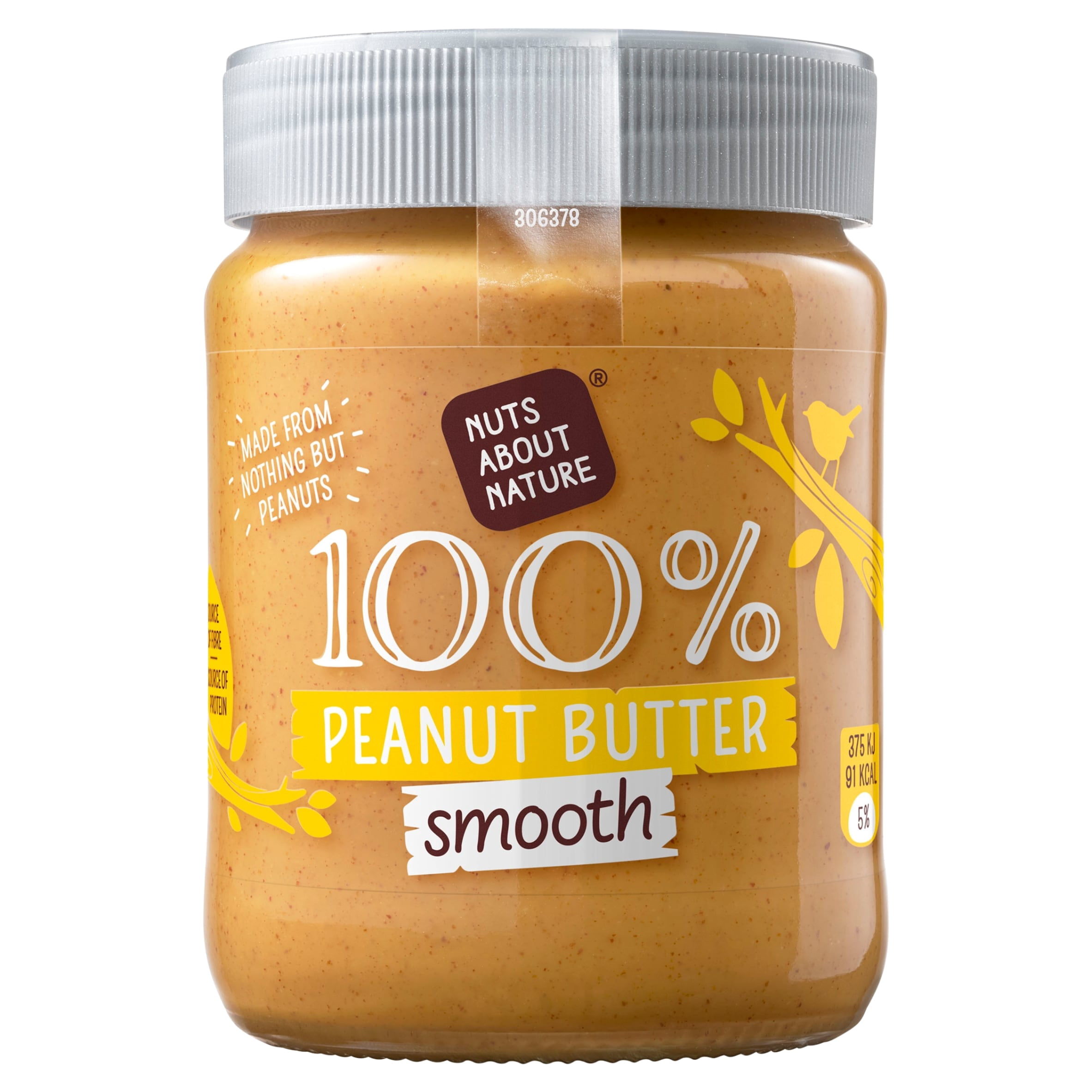 Nuts About Nature Peanut Butter Smooth 340G, Imported from Britain