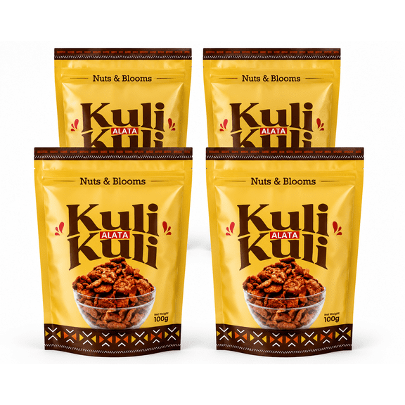 Nuts & Blooms Kuli Kuli Alata Spicy Peanut Snack| 2 packs of 200g