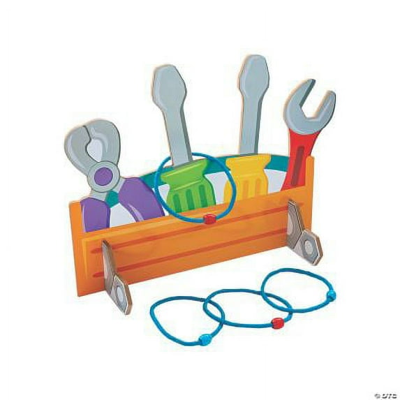 Nuts & Bolts Tool Ring Toss Game, Birthday, Toys, 7 Pieces