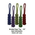 thumbnail image 1 of Nuts For Knots Dog Rope Toys Tennis Ball Durable Chew Choose Shape Colors Vary (Braided Rope Tug - 16"), 1 of 1