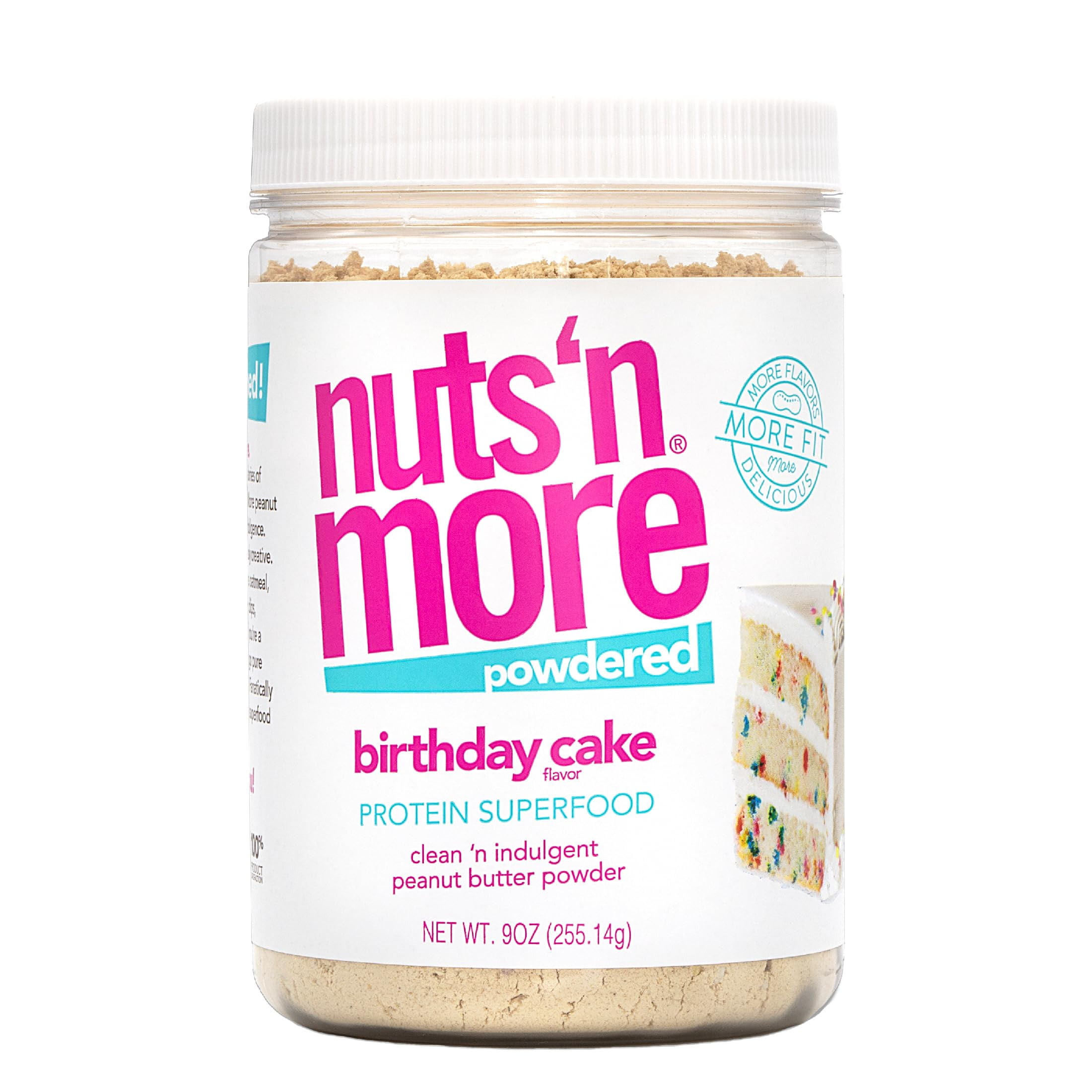 Nuts ‘N More Birthday TMA3 Cake Peanut Butter Powder, All Natural Keto