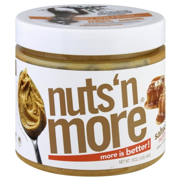 Nuts 'N More High Protein Peanut Butter Spread Salted Caramel Pack Of