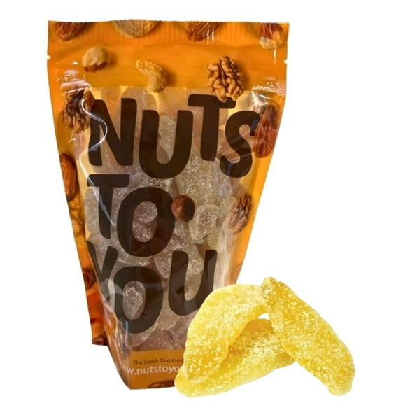 Nuts To You 1 lb Dried Crystallized Ginger Slices, Sweet & Spicy, Kosher, Gluten Free