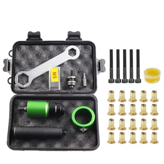 Nutsert Tool Adapter Kit with Electric Rivet Tool and Drill Adapter for Efficient Riveting Insert Nut Installation (5)