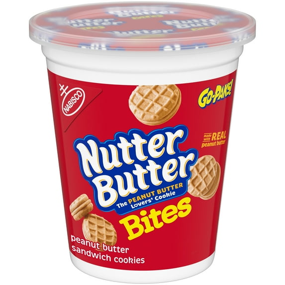 Nutter Butter Bites Peanut Butter Sandwich Cookies, 3.5 oz Go-Pak
