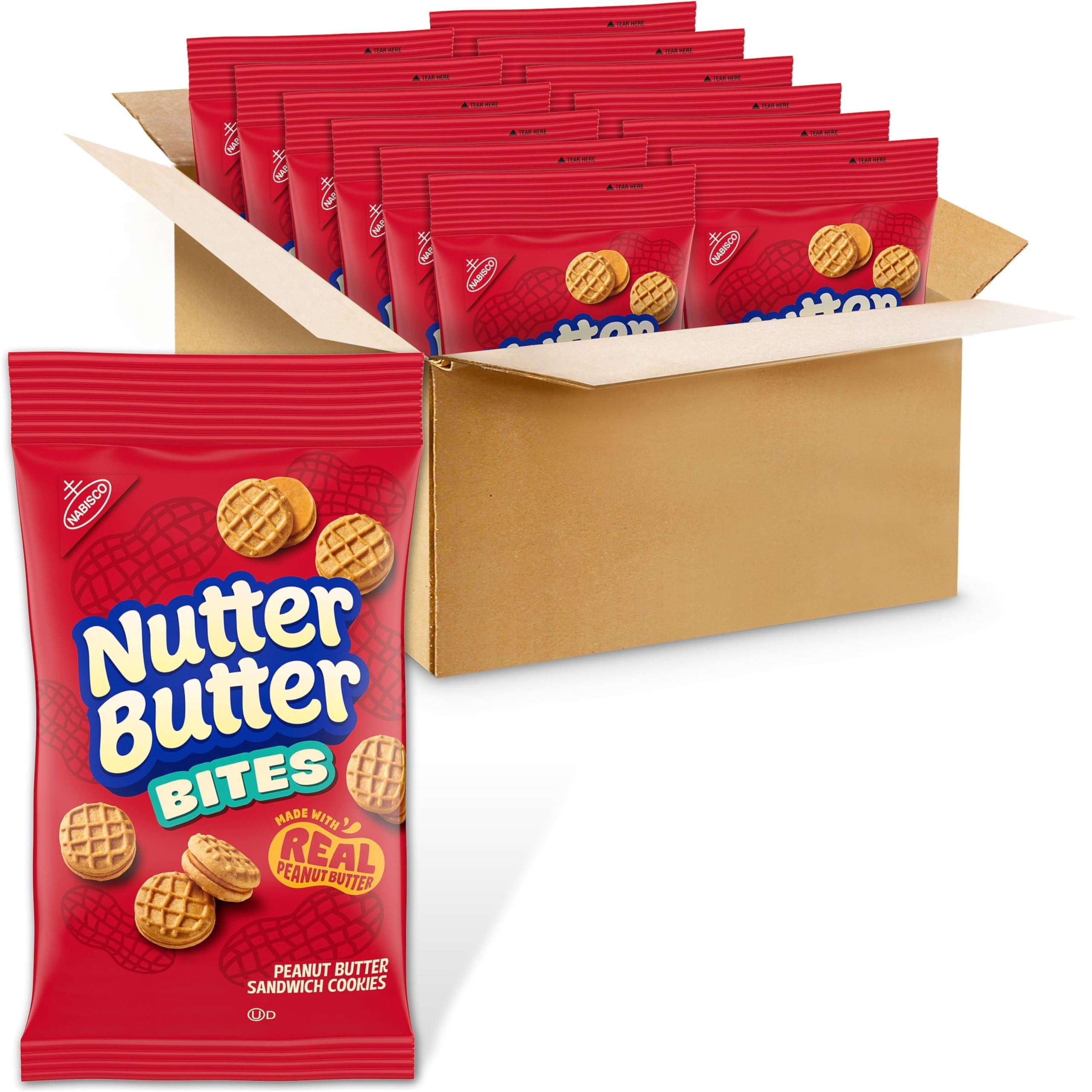 Nutter Butter BitesITSCPeanut Butter Sandwich Cookies, 12 - 3 oz Bags
