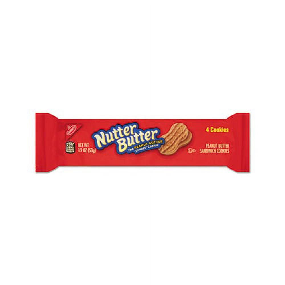 Nutter Butter Cookies 3 oz Bag, 48/Carton