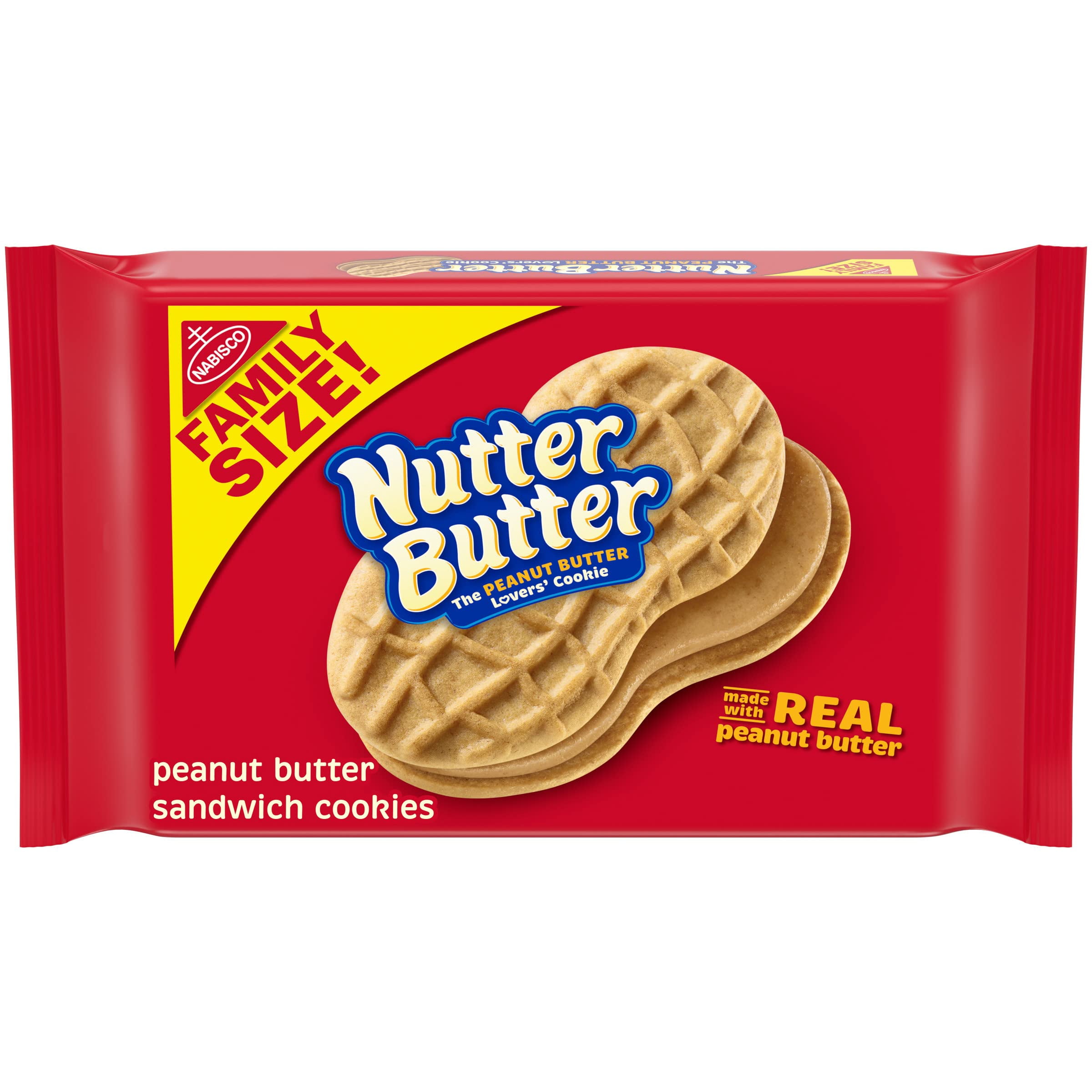 Nutter Butter Family Size Peanut Butter GMSSandwich Cookies, 16 oz