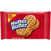 NUTTER BUTTER Peanut Butter Sandwich Cookies, Family Size, 16 oz