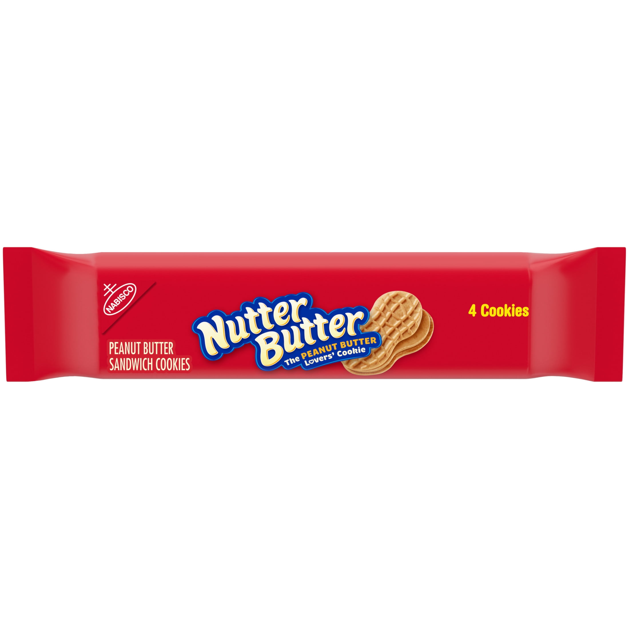 Nutter Butter Peanut Butter Sandwich Cookies, 1.9 oz (4 Cookies Per Pack)