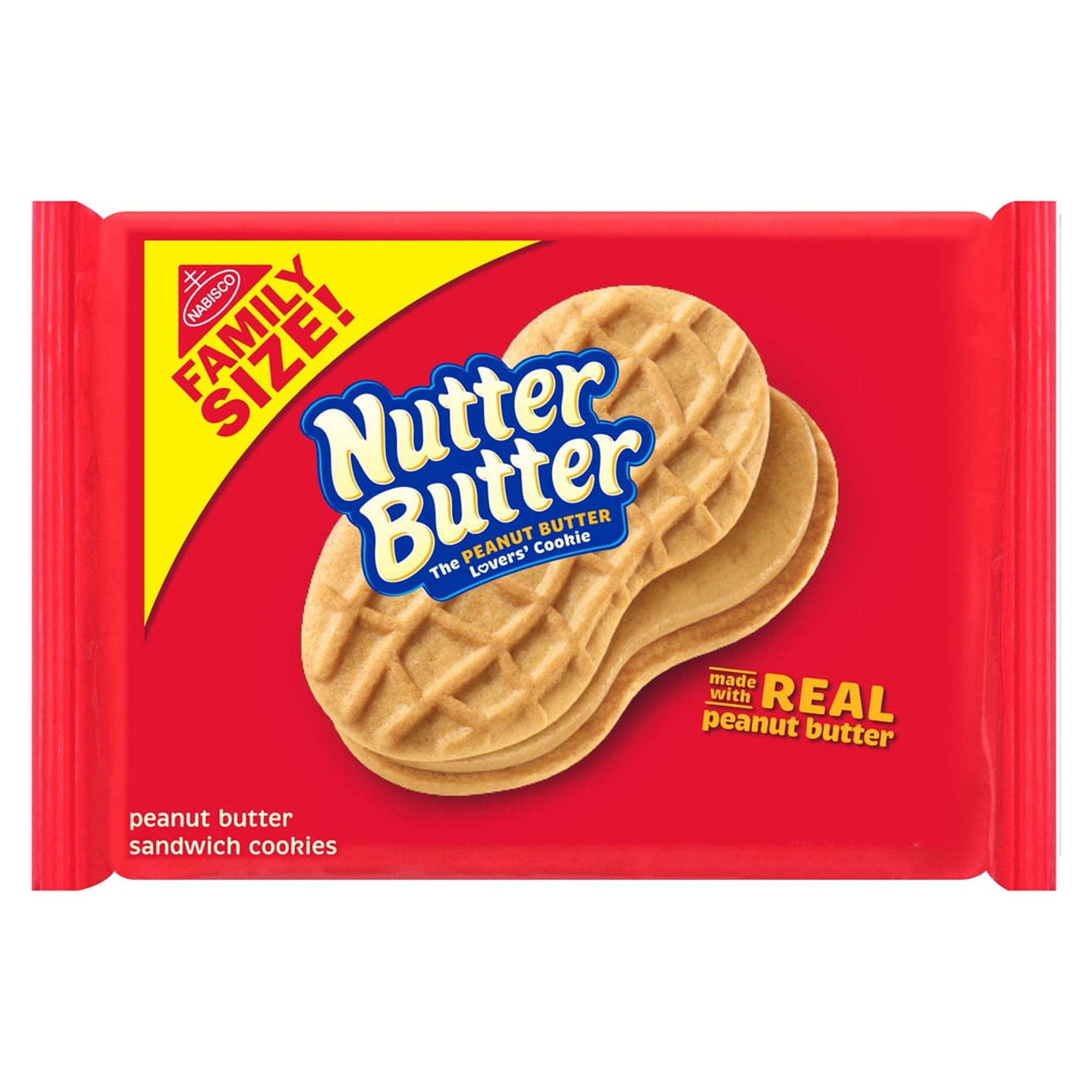 Nabisco Nutter Butter Peanut Butter Sandwich Cookies - Family Size (Pack of 32)