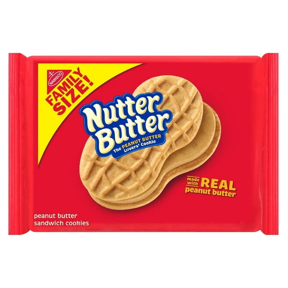 Nabisco Nutter Butter Peanut Butter Sandwich Cookies - Family Size (Pack of 48)