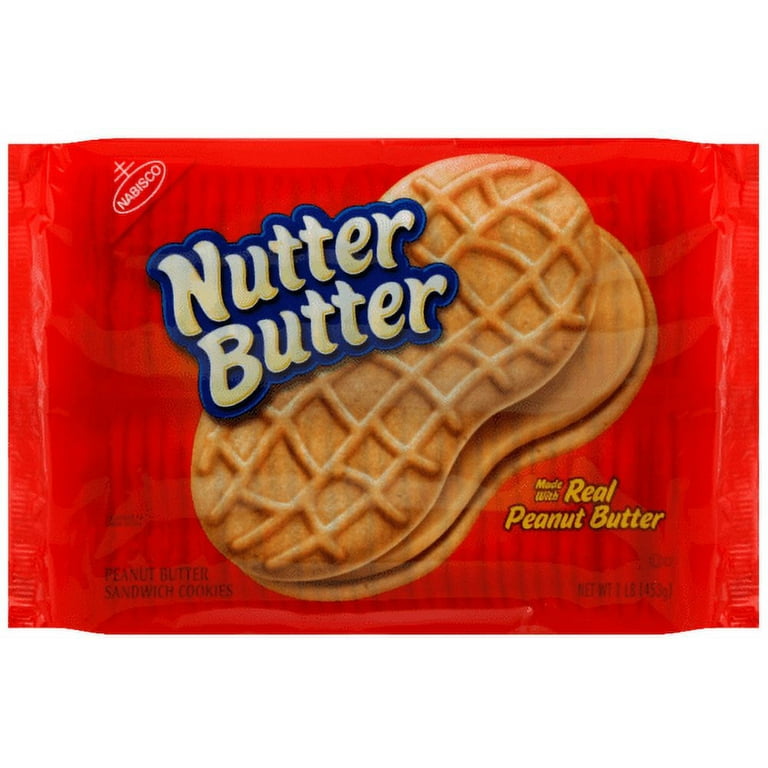 Nutter Butter Peanut Butter Sandwich Cookies - Family Size (Pack of 4) 